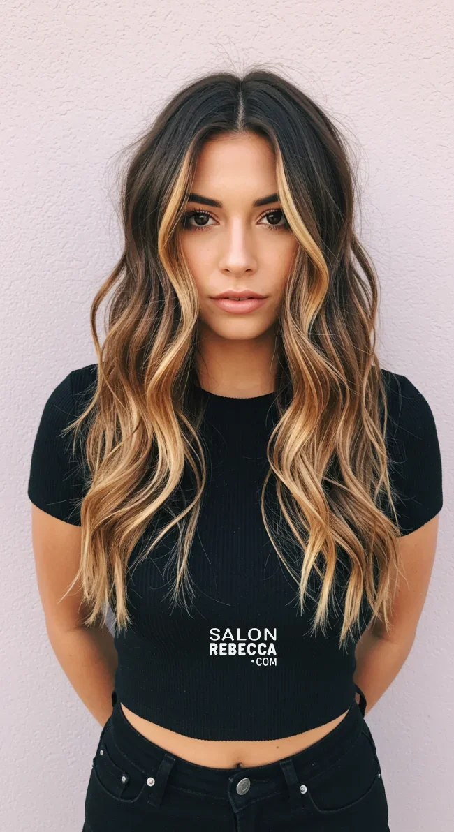 10. Sun-Kissed Brunette Balayage | 15 Brunette Balayage Ideas To Refresh Your Look