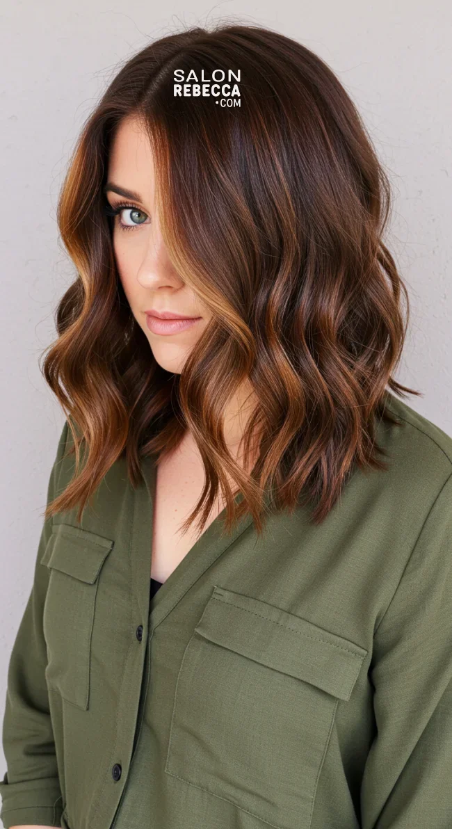 8. Chestnut Brunette Balayage | 15 Brunette Balayage Ideas To Refresh Your Look