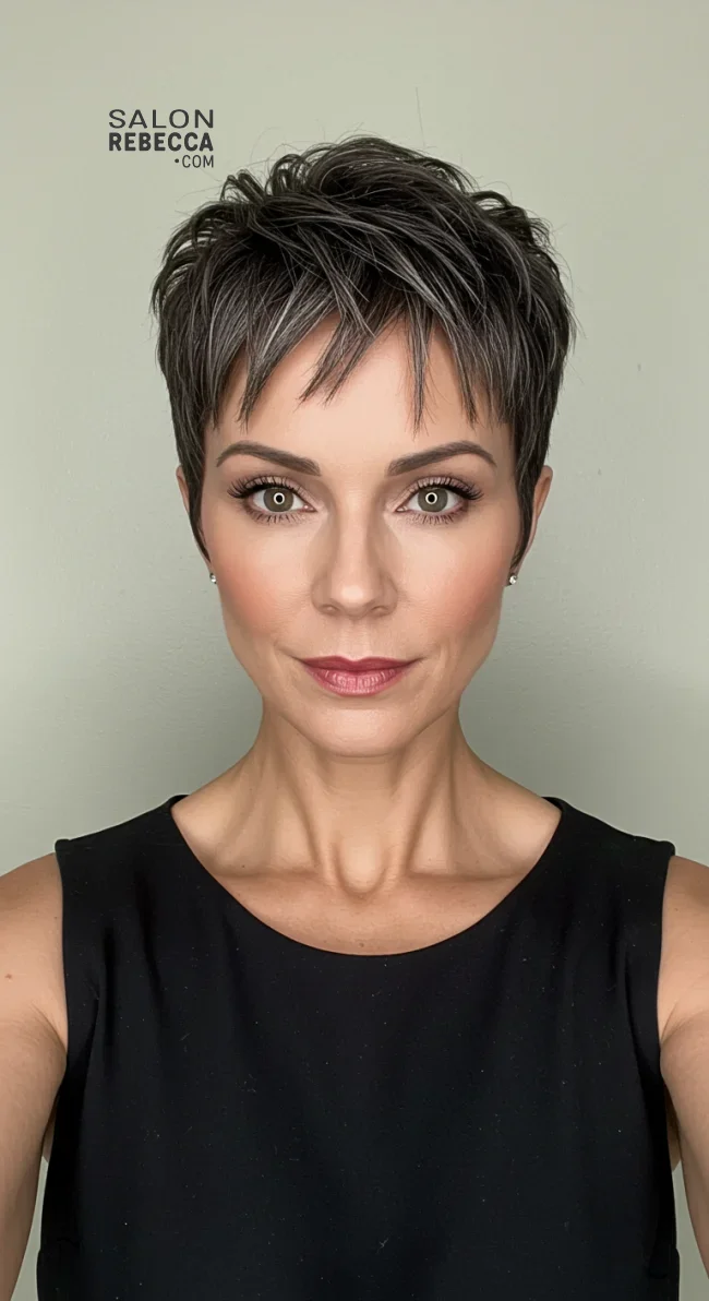 12. Tapered Pixie Cut | Pixie Hairstyles For Women Over 50: Timeless And Trendy Styles