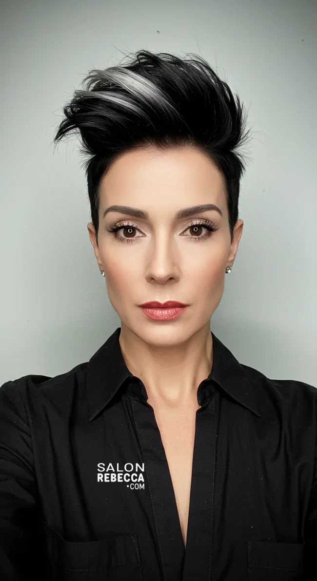 8. Edgy Undercut Pixie | Pixie Hairstyles For Women Over 50: Timeless And Trendy Styles