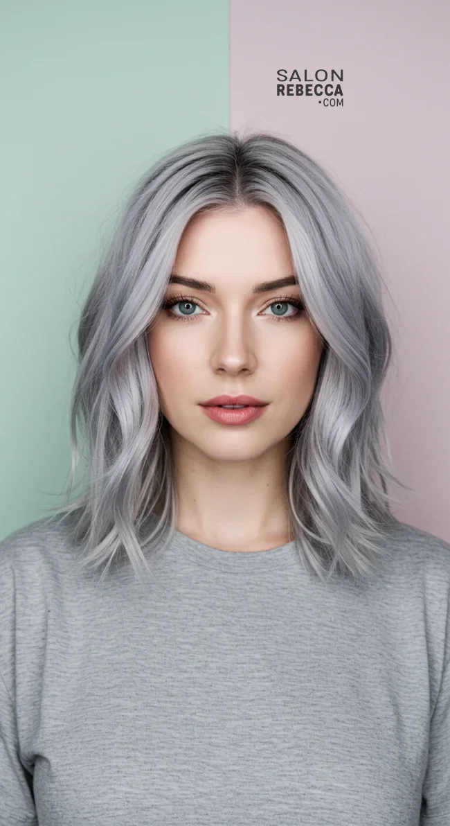10. Cool-Toned Reverse Balayage | Reverse Balayage For Grey Hair: Embracing Natural Beauty