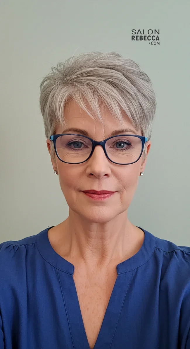 10. Tapered Short Haircut | Short Hairstyles For Women Over 60 With Fine Hair And Glasses