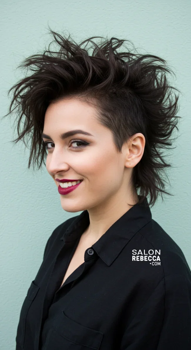 12. Messy Textured Mohawk | Bold And Trendy: Mohawk Hairstyles In Modern Fashion