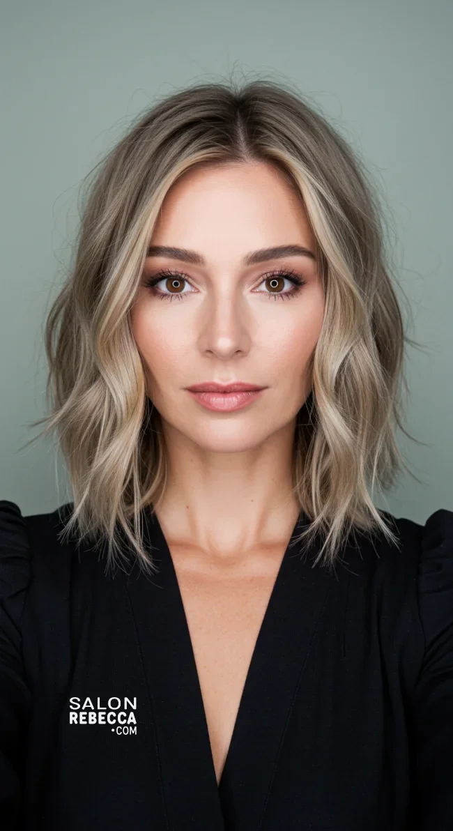 6. Wavy Lob (Long Bob) | Hairstyles That Make You Look Younger Without Botox