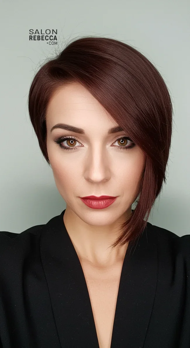 7. Asymmetrical Bob | Hairstyles That Make You Look Younger Without Botox