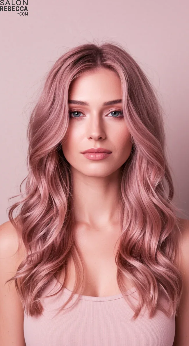 9. Layered Curly Waves | Pretty In Pink: Curly Hairstyles To Rock Your Pink Hair!