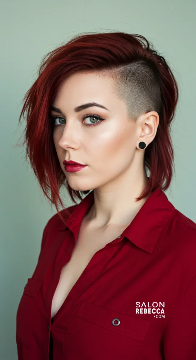 8. Asymmetrical Lob with Shaved Sides | Explore Long Hair With Shaved Sides Hairstyles