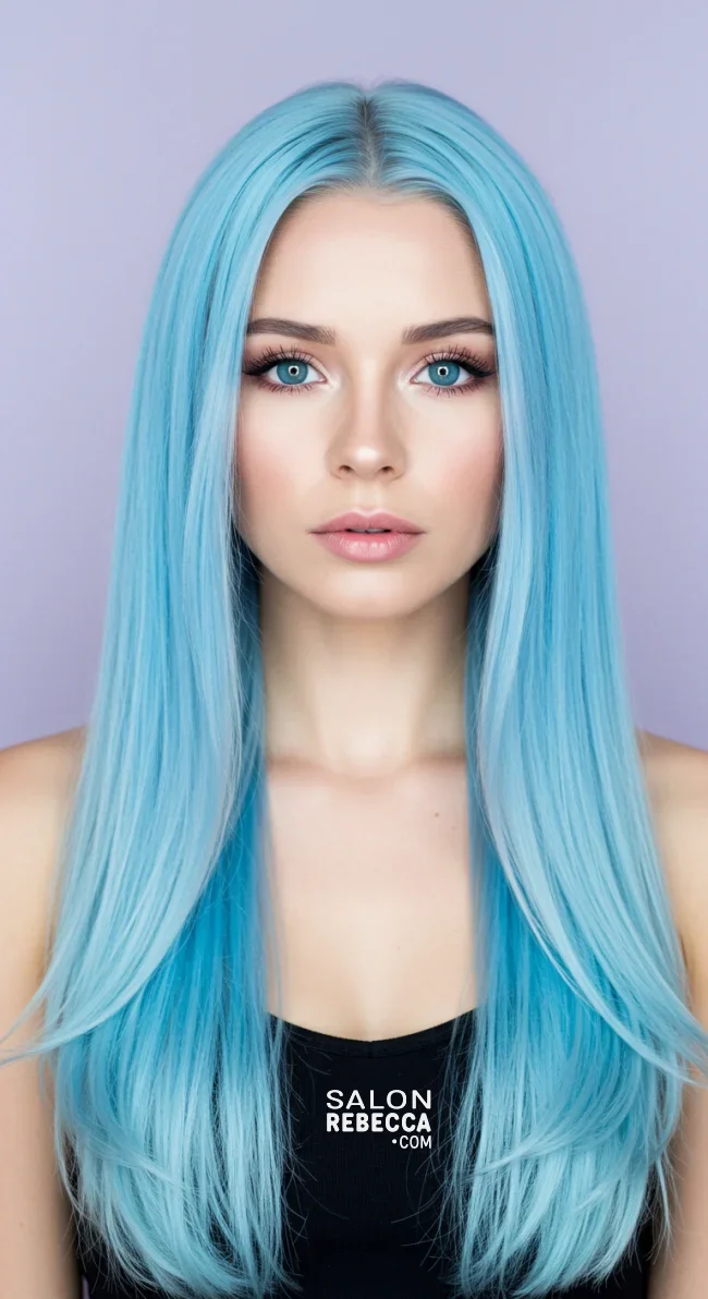 12. Pastel Blue | 15 Hair Colors For Gray Eyes To Bring Out Your Rare Charm