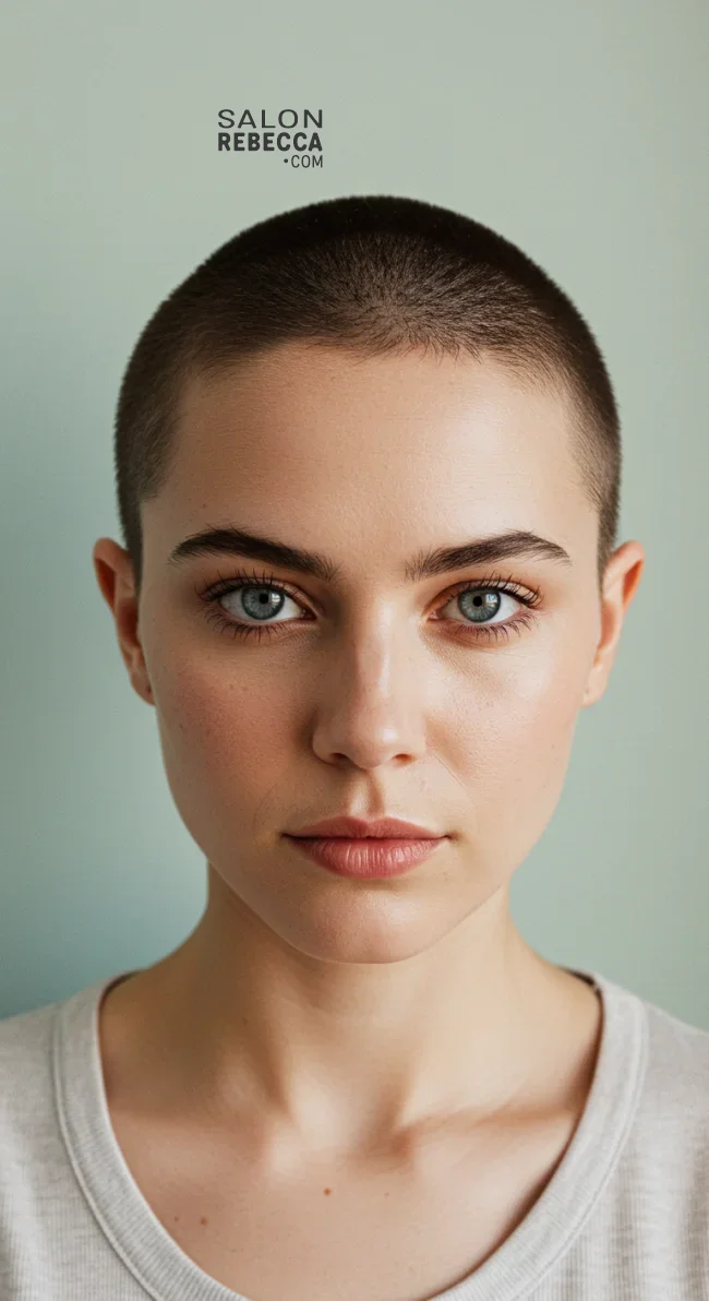 13. Soft Fuzzy Buzz Cut | Bold And Beautiful: Embracing The Trend With A Buzz Cut For Women