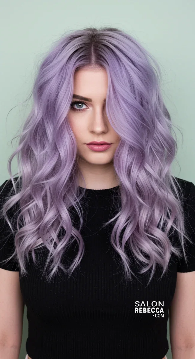 11. Smokey Lavender | 15 Hair Colors For Cool Skin Tones, According To Stylists