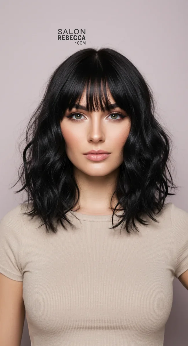 7. Soft Black | 15 Hair Colors For Cool Skin Tones, According To Stylists