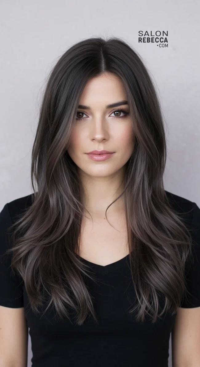 8. Dark Ash Brown | 15 Hair Colors For Cool Skin Tones, According To Stylists