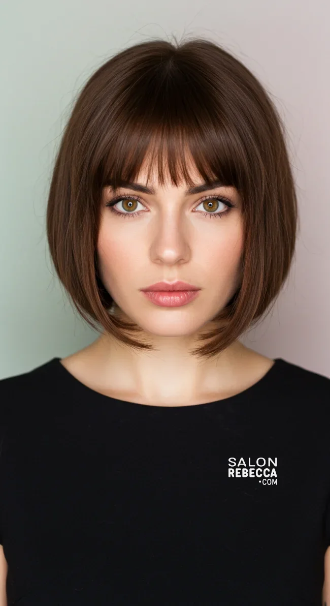 7. French Bob with Wispy Bangs | 15 Trendy Hairstyles To Try In 2025