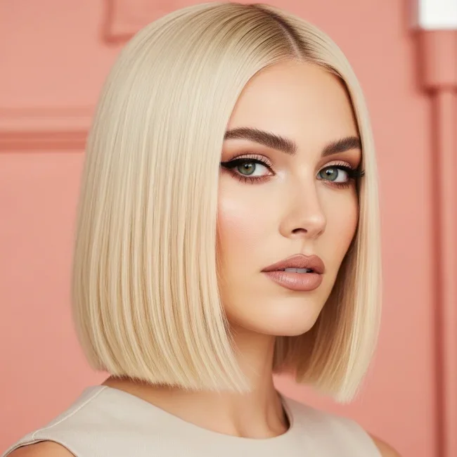 8. Sharp Middle Part Bob | 90S Hairstyles That Feel Just As Relevant Today