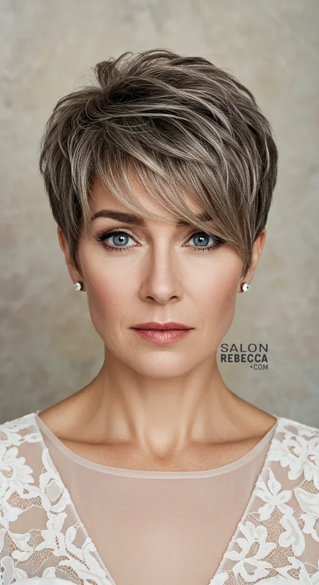 8. Textured Pixie Cut | 15 Gorgeous Mother Of The Bride Hairstyles For A Special Day