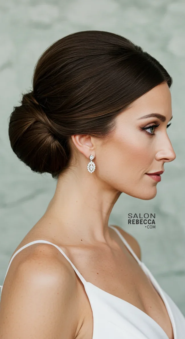 1. Classic Chignon | 15 Gorgeous Mother Of The Bride Hairstyles For A Special Day