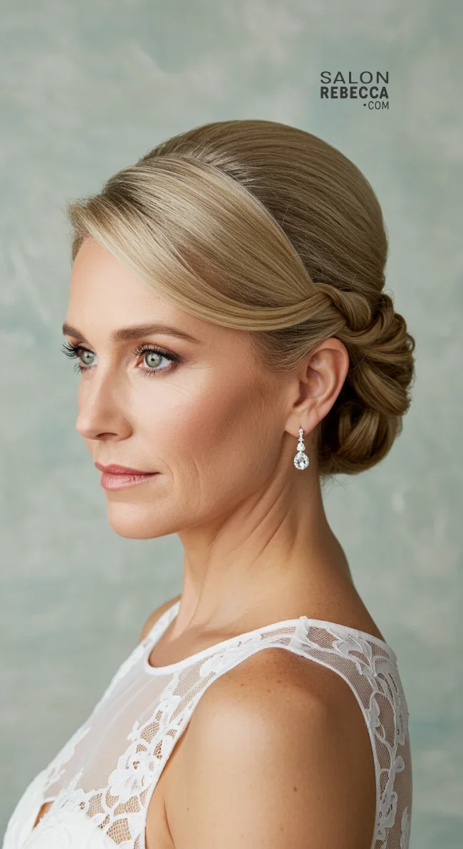 3. Elegant French Twist | 15 Gorgeous Mother Of The Bride Hairstyles For A Special Day