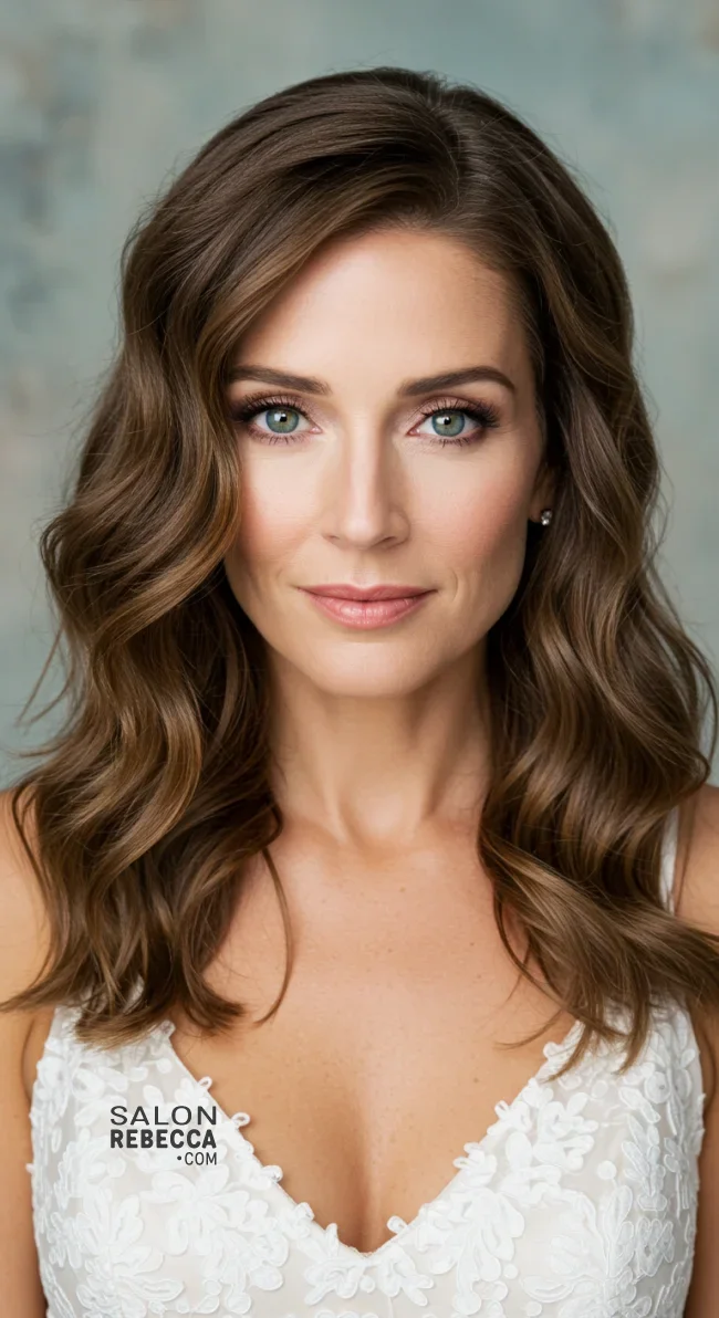 2. Soft Waves With Side Part | 15 Gorgeous Mother Of The Bride Hairstyles For A Special Day