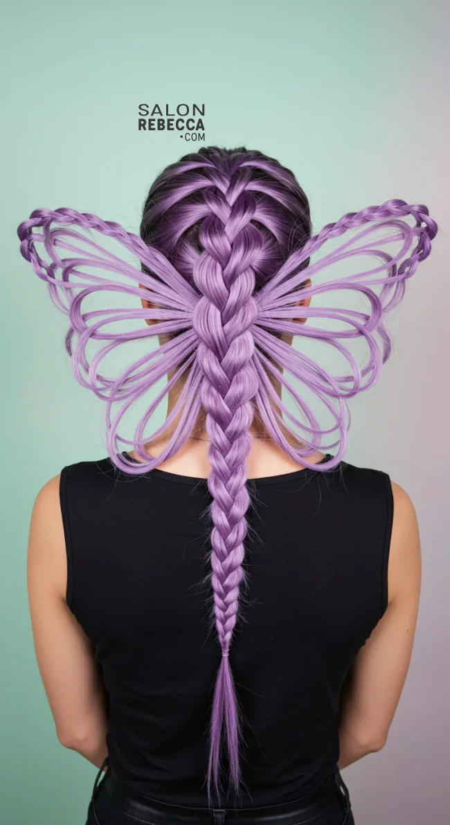 12. Butterfly Braid | 15 Gorgeous Braided Hairstyles For Long Hair