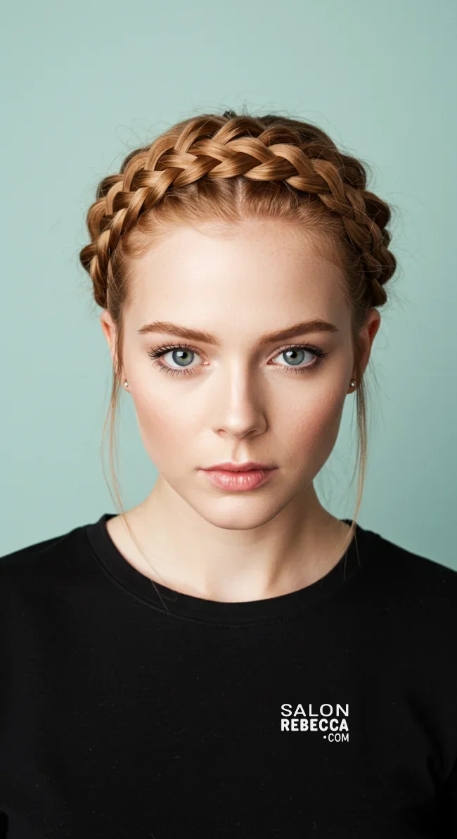 6. Halo Braid | 15 Gorgeous Braided Hairstyles For Long Hair