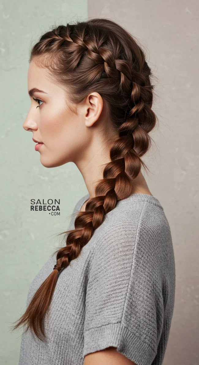 2. French Braid | 15 Gorgeous Braided Hairstyles For Long Hair