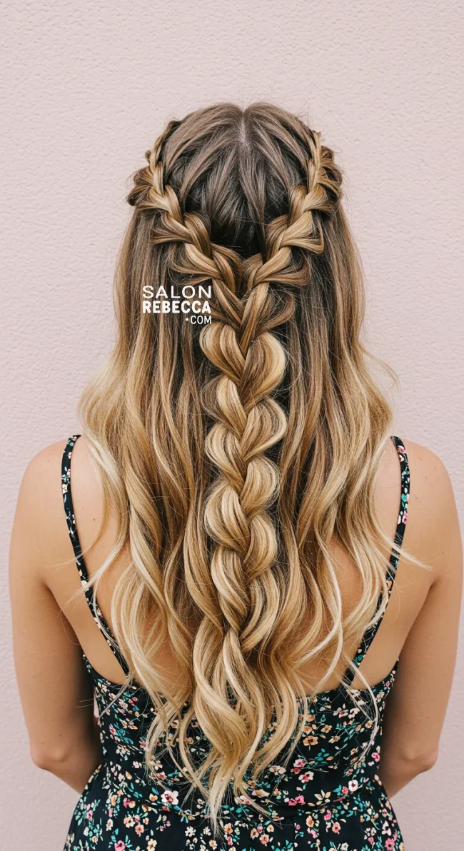 5. Waterfall Braid | 15 Gorgeous Braided Hairstyles For Long Hair