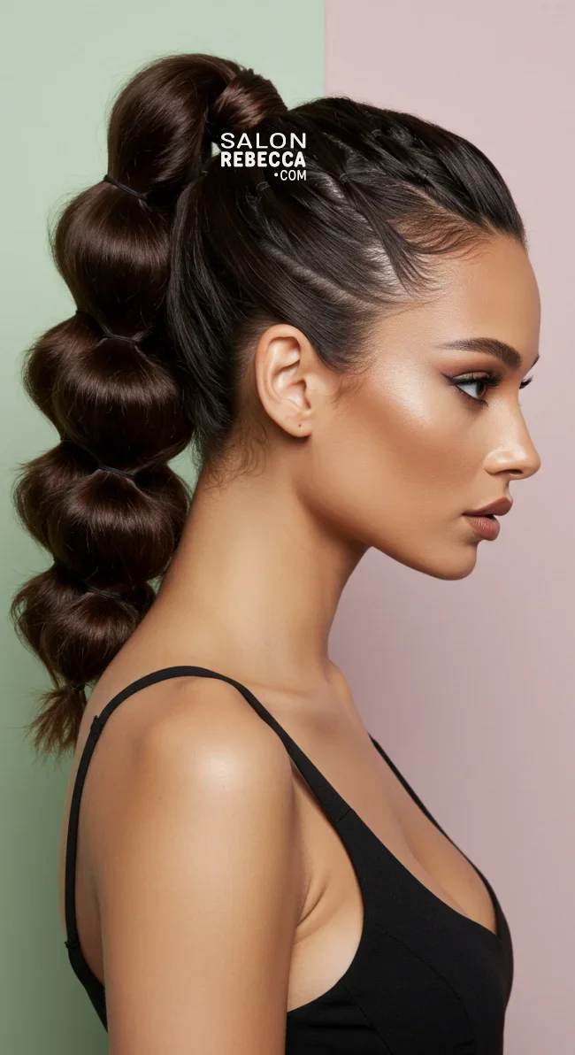 10. Bubble Ponytail | 15 Easy Step By Step Hair Tutorials For Chic Hairstyles