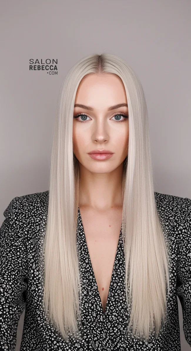 6. Sleek Straight Hair | 15 Easy Step By Step Hair Tutorials For Chic Hairstyles
