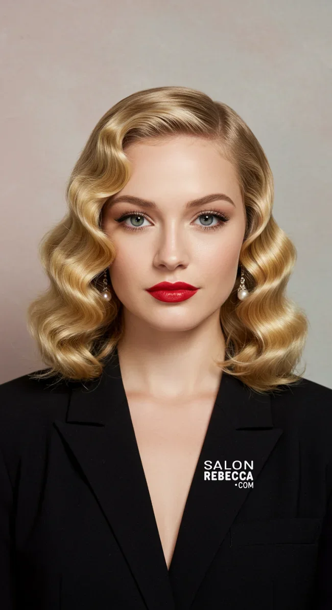 13. Retro Hollywood Waves | 15 Easy Step By Step Hair Tutorials For Chic Hairstyles