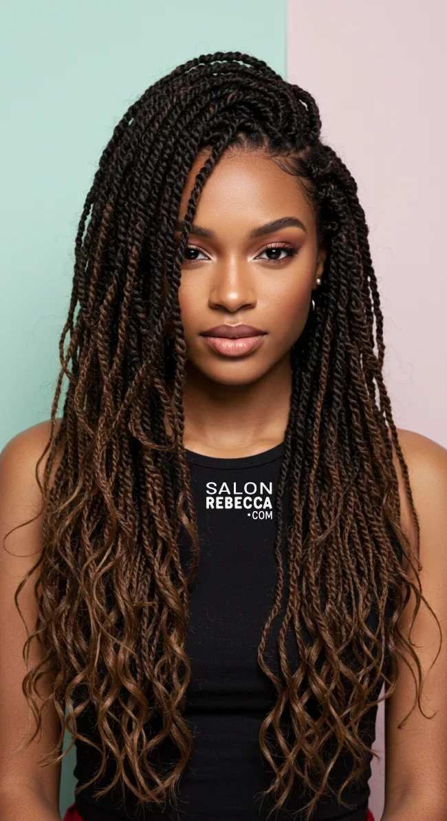 4. Passion Twists with Side Part | 10 Creative Twist Hairstyles For A Bold And Beautiful Look