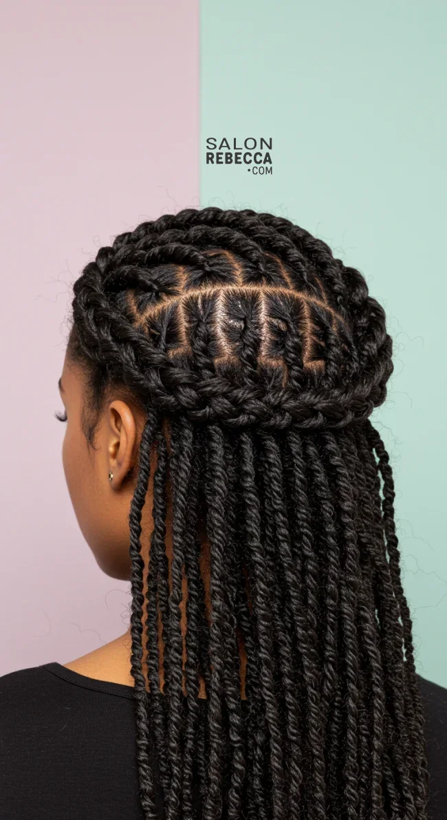 5. Twist Crown Braid | 10 Creative Twist Hairstyles For A Bold And Beautiful Look
