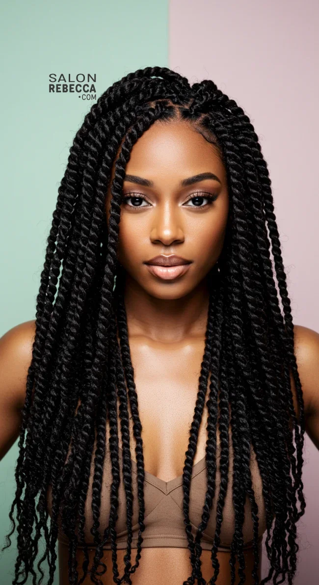 6. Chunky Rope Twists | 10 Creative Twist Hairstyles For A Bold And Beautiful Look