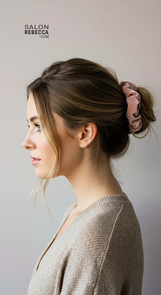 7. Low Messy Bun | Why Statement Scrunchies Are The Ultimate Hair Accessory For Every Occasion!