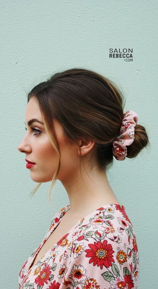 13. Twisted Low Bun | Why Statement Scrunchies Are The Ultimate Hair Accessory For Every Occasion!