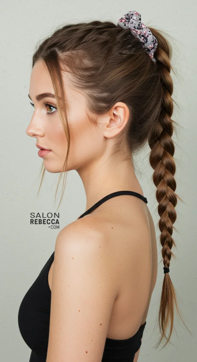 5. Braided Ponytail | Why Statement Scrunchies Are The Ultimate Hair Accessory For Every Occasion!