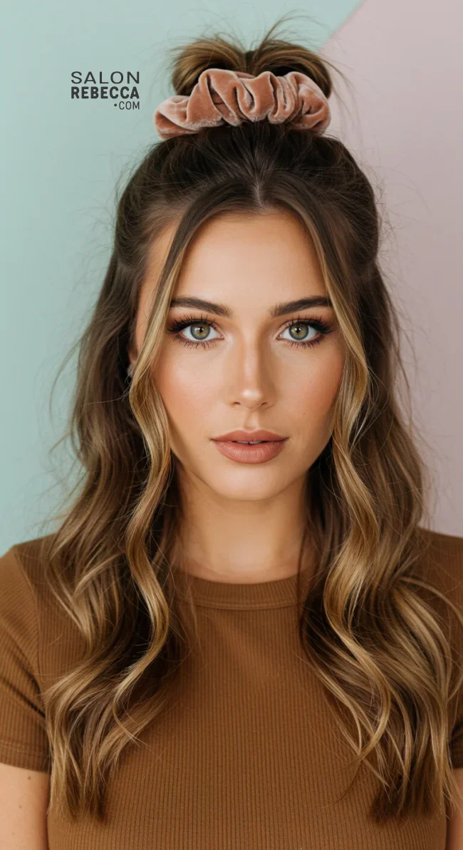 4. Half-Up, Half-Down | Why Statement Scrunchies Are The Ultimate Hair Accessory For Every Occasion!