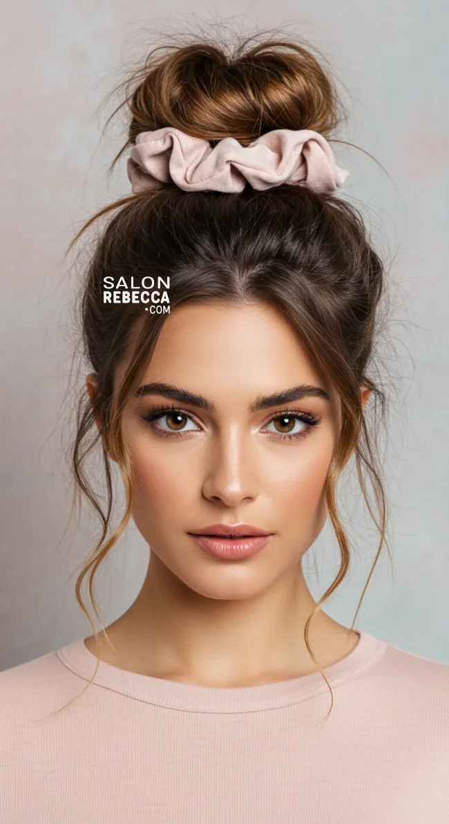 2. Messy Bun | Why Statement Scrunchies Are The Ultimate Hair Accessory For Every Occasion!
