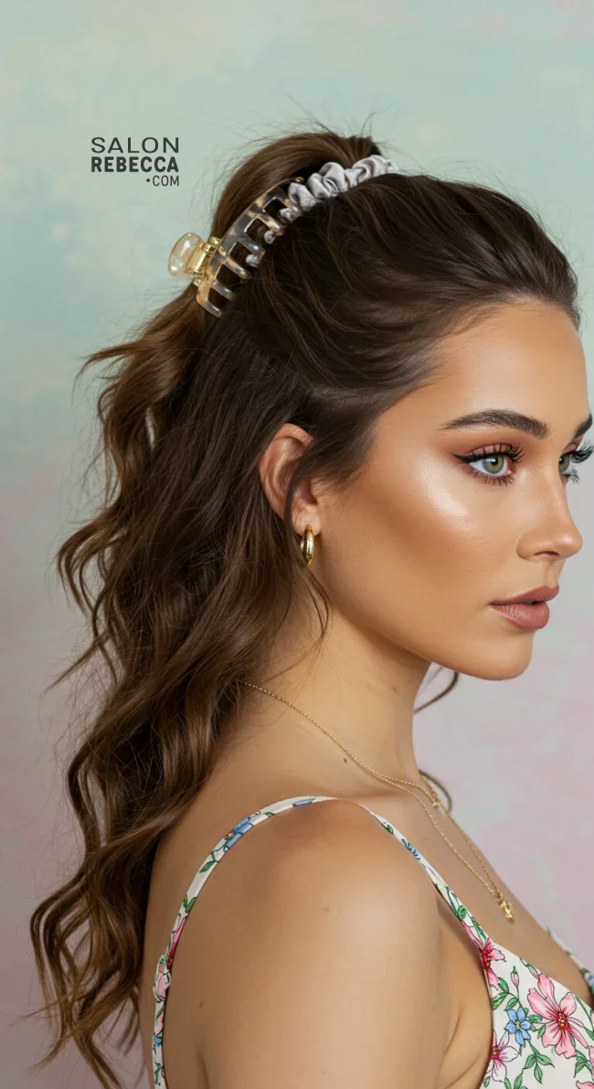 12. Claw Clip and Scrunchie Combo | Why Statement Scrunchies Are The Ultimate Hair Accessory For Every Occasion!