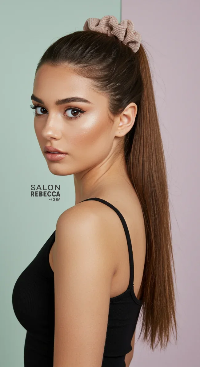 1. High Ponytail | Why Statement Scrunchies Are The Ultimate Hair Accessory For Every Occasion!