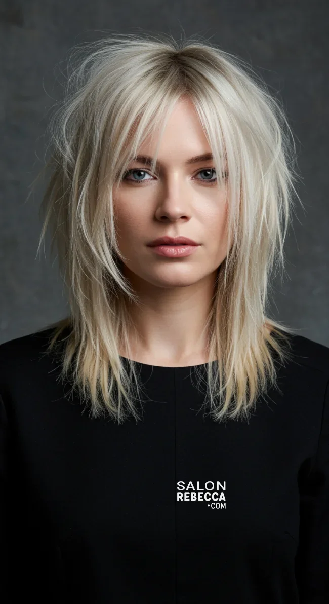 8. Milky Blonde Shag Cut | Milky Blonde: Reviving The Trend Again