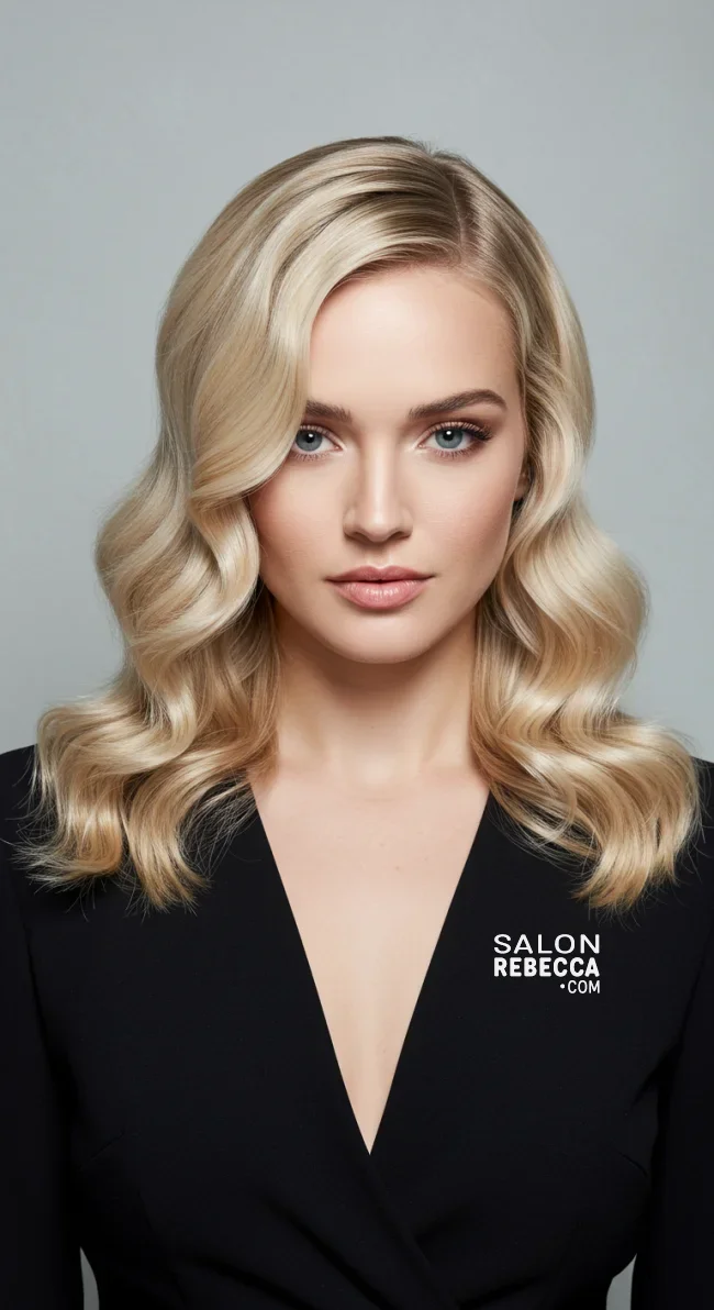 14. Milky Blonde Hollywood Waves | Milky Blonde: Reviving The Trend Again