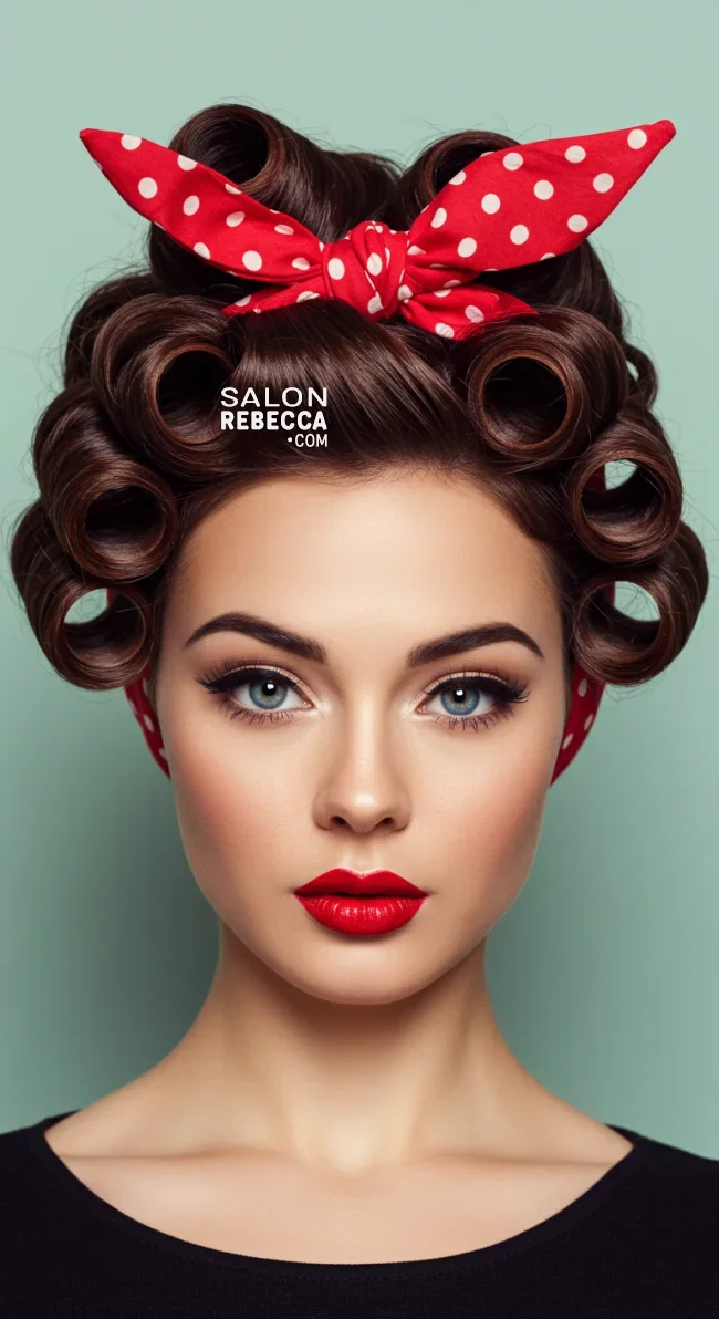 9. Vintage Rosie The Riveter Look | Scarf Chic: Elevate Your Style With A Scarf In Your Hair