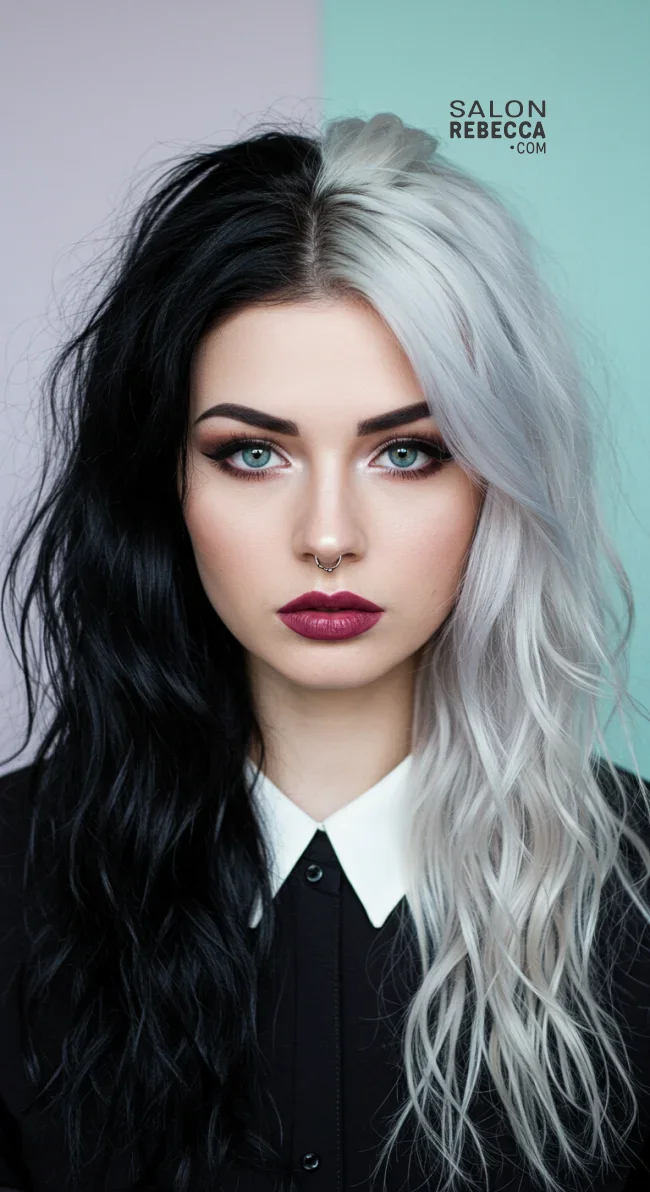 5. Two-Tone Hair | 8 Classic Grunge Hairstyles That Are Most Popular