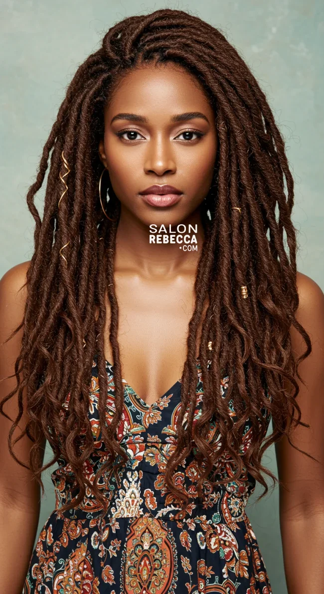 7. Goddess Locs | 15 Top Hairstyles For Black Women (Trending For 2025)