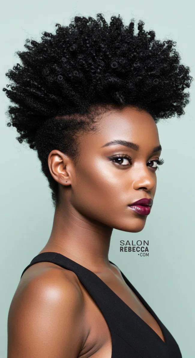 13. Faux Hawk | 15 Top Hairstyles For Black Women (Trending For 2025)