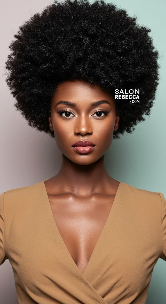 3. Afro Puff | 15 Top Hairstyles For Black Women (Trending For 2025)