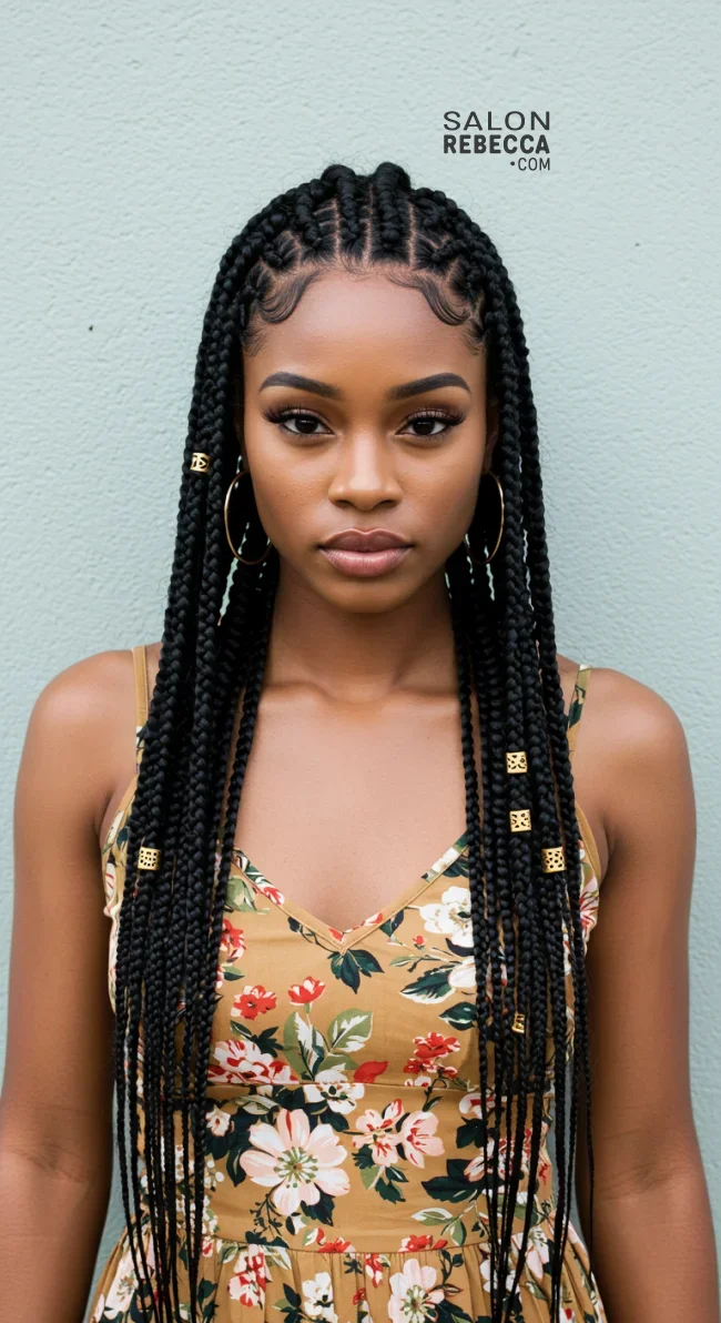 2. Fulani Braids | 15 Top Hairstyles For Black Women (Trending For 2025)