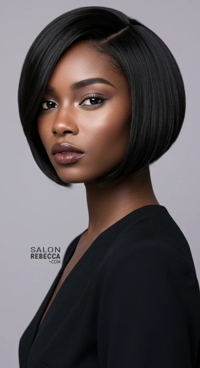 14. Side Part Bob | 15 Top Hairstyles For Black Women (Trending For 2025)