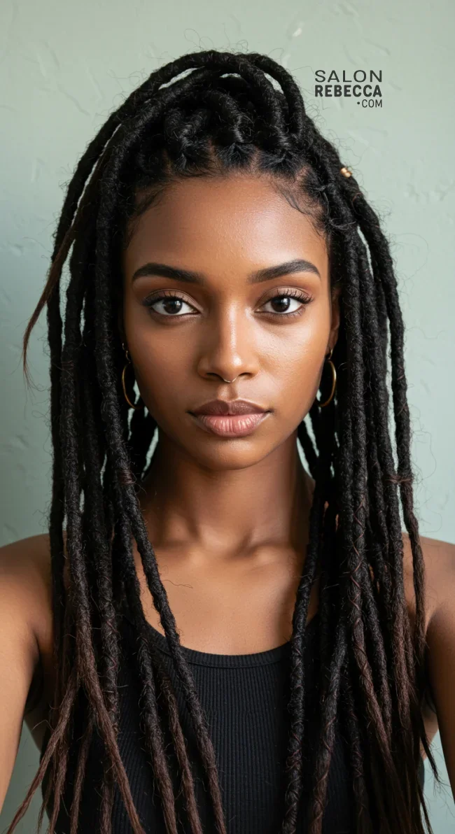 13. Interwoven Dreadlocks with Accessories | Dreadlocks: Dive Into The World Of Trendsetting Hairstyles
