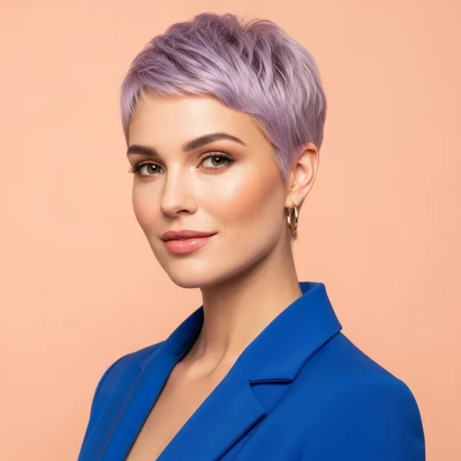 4. Icy Lavender Velvet Cut | Bold And Beautiful: Embracing The Trend With A Buzz Cut For Women